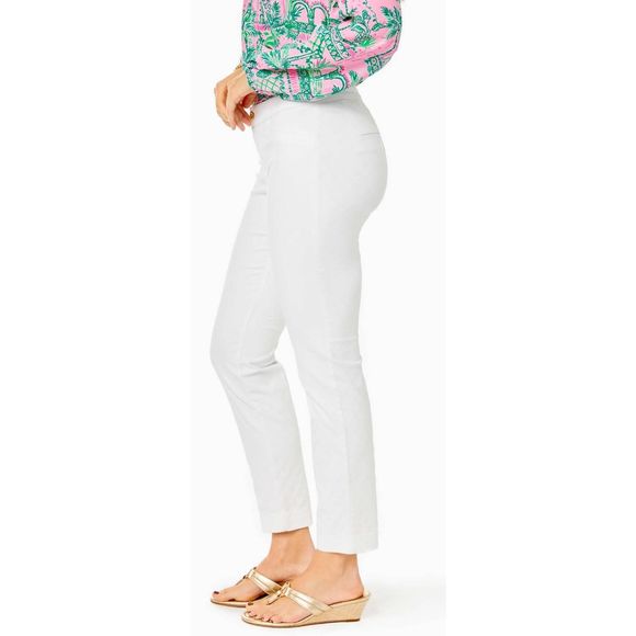 Lilly pulitzer  Kelly Textured Ankle Length Skinny Pant size 8 - Picture 3 of 10
